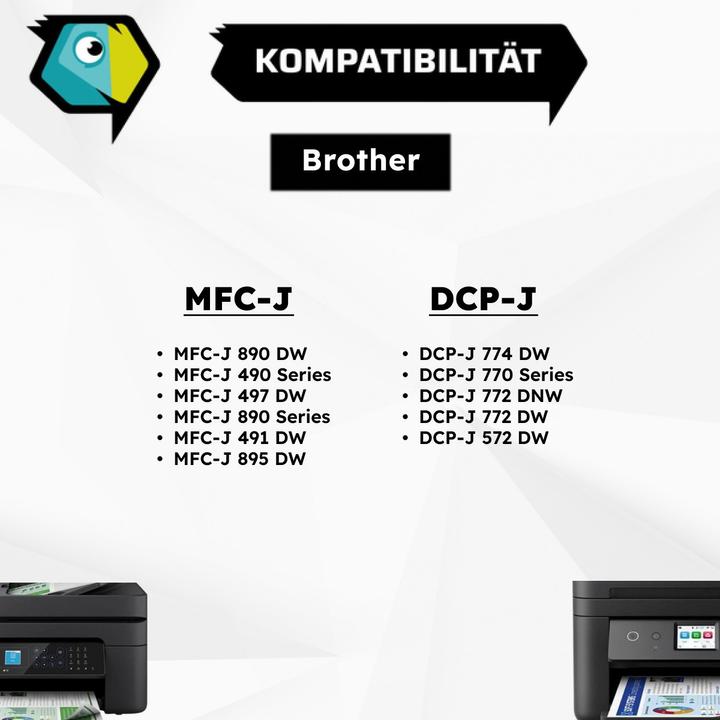 Immagine prodotto Inkadoo cartuccia d'inchiostro compatibile in sostituzione di Brother LC-3213 adatta a Brother DCP-J 572 (C)