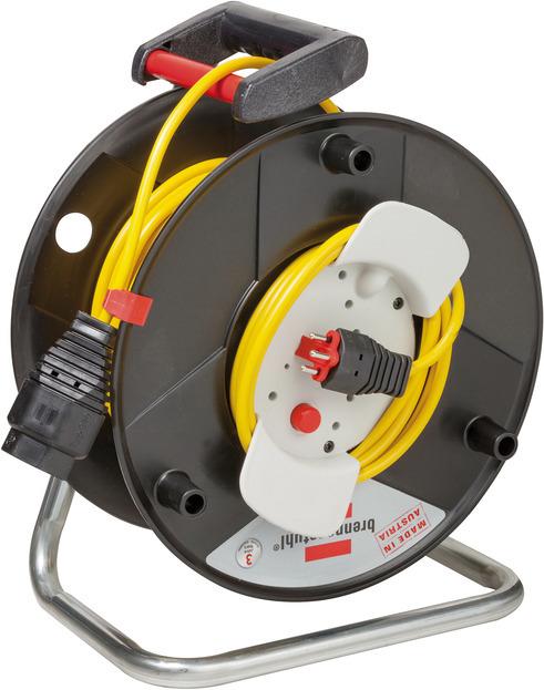 Actual product image Brennenstuhl Appliance cable reel Garant G 290, T13 coupling, T12 plug, cable 40m H05VV-F 3G1.0 yellow *CH* (40 m, 1 mm²)