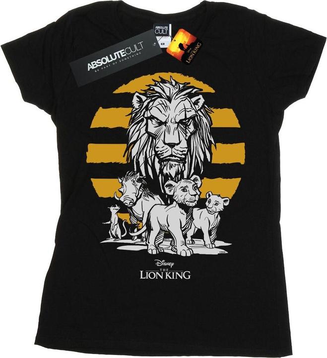 Actual product image Disney Womens/Ladies The Lion King Movie Group Cotton T-Shirt (XXL)