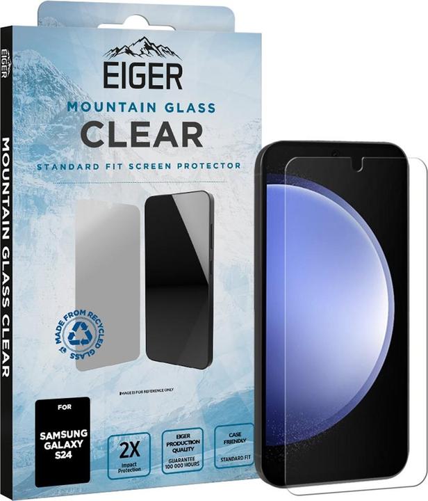 Actual product image Eiger Mountain Glass Clear (1 Piece, Samsung Galaxy S24)