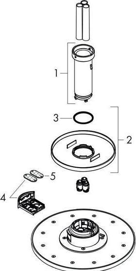 Actual product image Axor Overhead shower 300 1jet ceiling mount chrome (19 l/min)