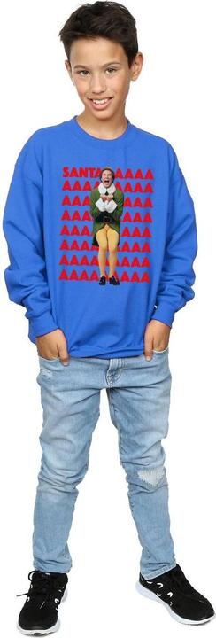 Actual product image Elf Boys Buddy Santa Scream Sweatshirt (128)
