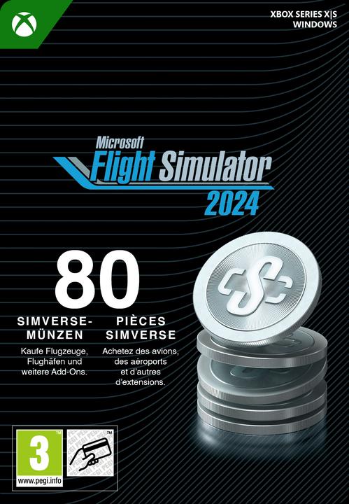Produktbild Microsoft Xbox Flight Simulator 2024 - 80 Simverse Coins Download Code