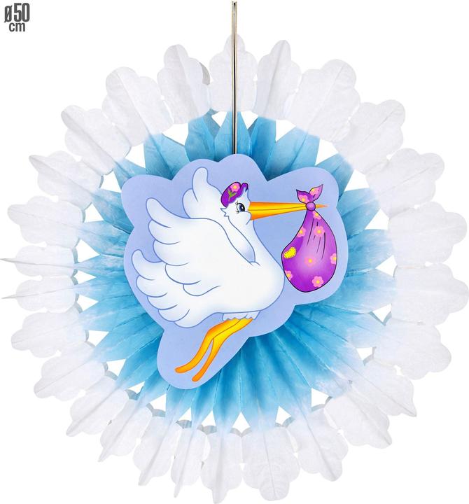 Produktbild Folat Fächer Storch Blau