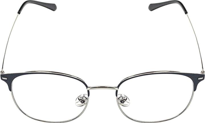Produktbild JTI Anti-Blaulicht-Brille, Clubmaster - Grau / Silber