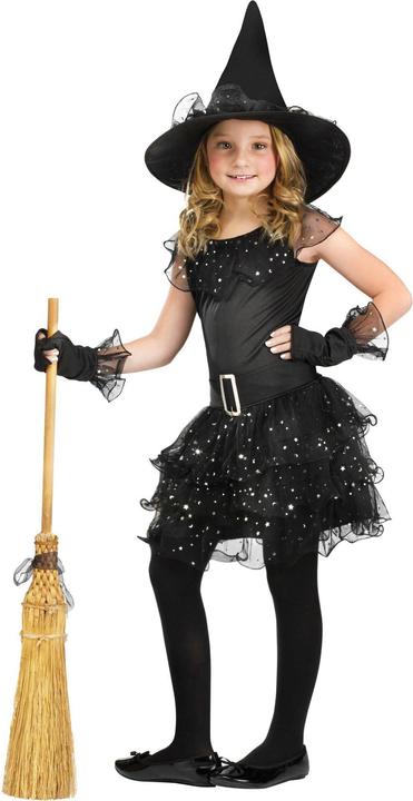 Produktbild Fun World Division Sternen Hexe Kostüm für Halloween und Karneval (128, 134, 140)
