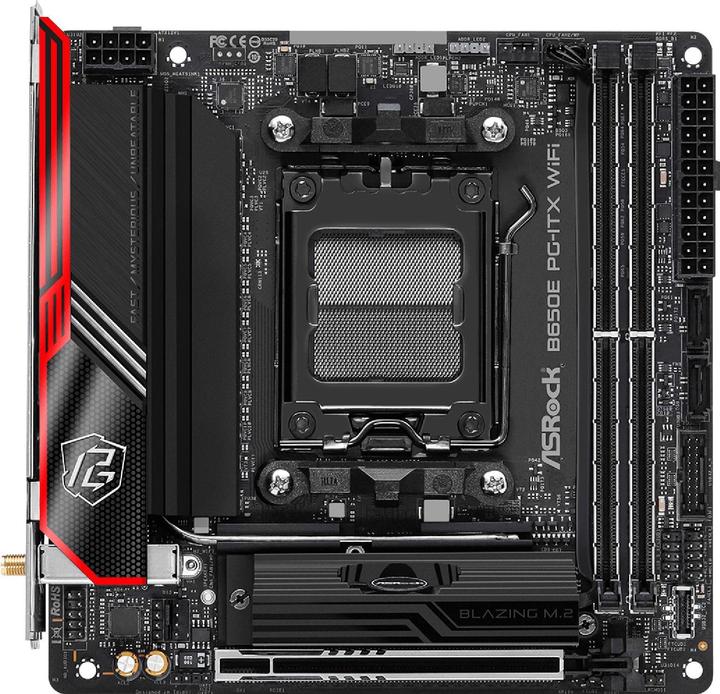Actual product image AsRock B650E PG-ITX WiFi (AM5, AMD B650E, Mini-ITX)