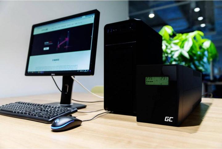 Image du produit GreenCell Cell UPS02 Alimentation sans interruption (ASI) Line-Interactive 800 VA 2 sorties AC (800 VA, 480 W, Line-interactive Onduleur)