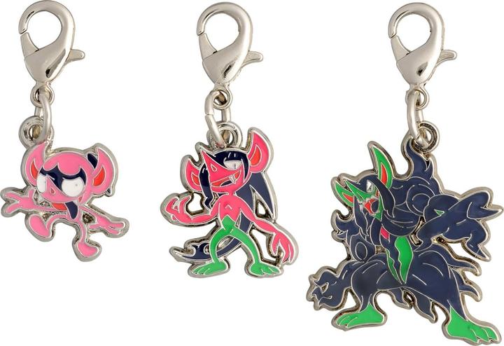 Produktbild Pokémon Pokemon Center - Impidimp, Morgrem, Grimmsnarl Schlüsselanhänger - 3 Stück