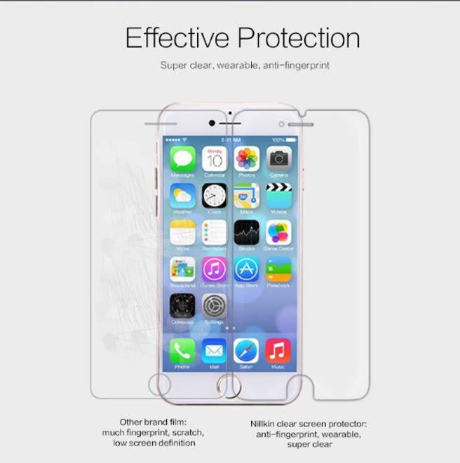Actual product image Nillkin Super Clear (1 Piece, Apple iPhone 6s, Apple iPhone 6)
