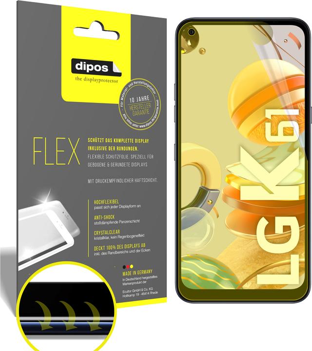 Immagine prodotto Dipos Pellicola Protettiva Full-Cover 3D (2 Pezzo/i, K61)