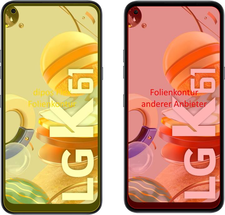 Immagine prodotto Dipos Pellicola Protettiva Full-Cover 3D (2 Pezzo/i, K61)