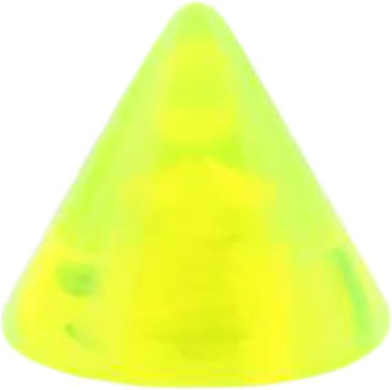 Star Piercing Cone grün transparent (ohne Messing, Acryl)