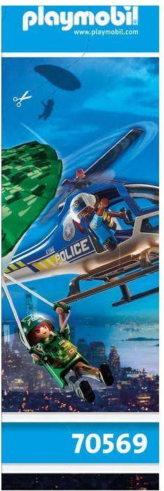 Actual product image Playmobil Police helicopter: parachute chase (70569, Playmobil City Life)