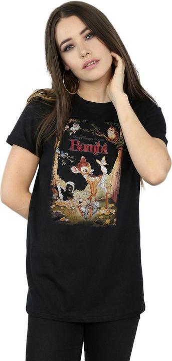 Actual product image Womens/Ladies Poster Cotton Boyfriend T-Shirt (XXL)