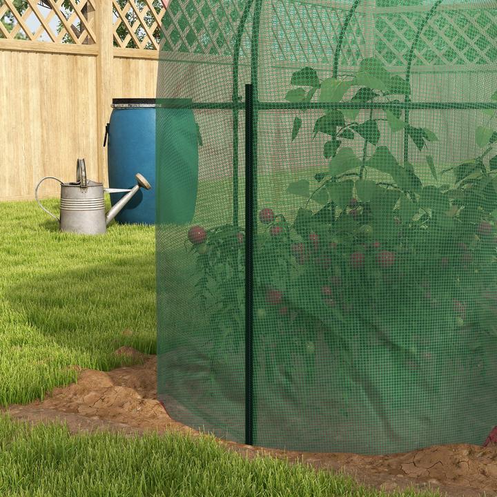 Actual product image Outsunny Plant protection net with frame and zip fastener