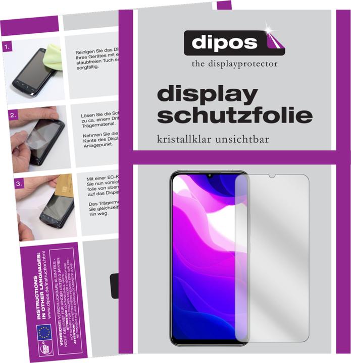 Produktbild Dipos Displayschutzfolie Crystalclear (4 Stück, Xiaomi Mi 10 Lite 5G)