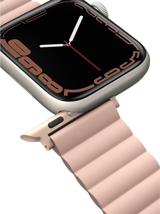Produktbild Uniq pasek Revix Apple Watch Series 1/2/3/4/5/6/7/8/SE/SE2 38/40/41mm. Reversible Magnetic różowy-be (Edelstahl, Silikon)