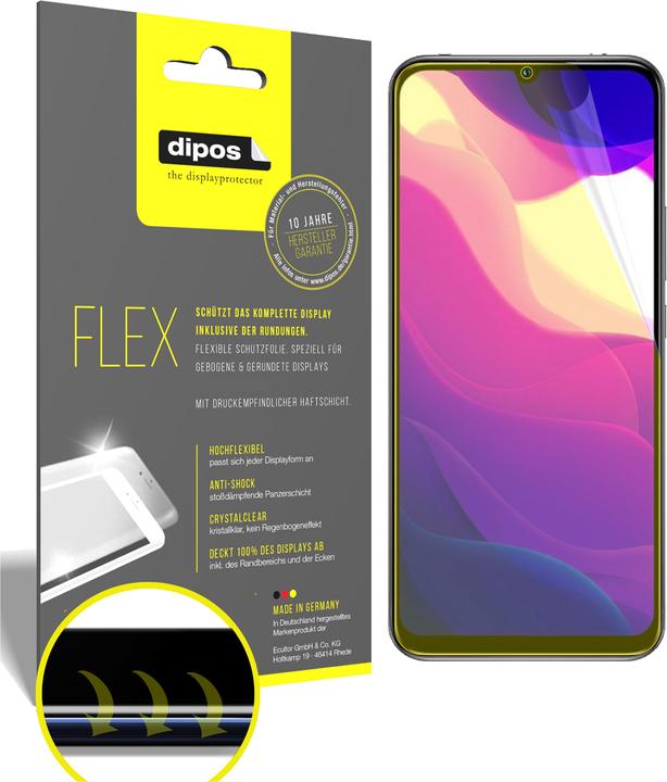 Immagine prodotto Dipos Pellicola Protettiva Full-Cover 3D (2 Pezzo/i, Xiaomi Mi 10 Lite 5G)