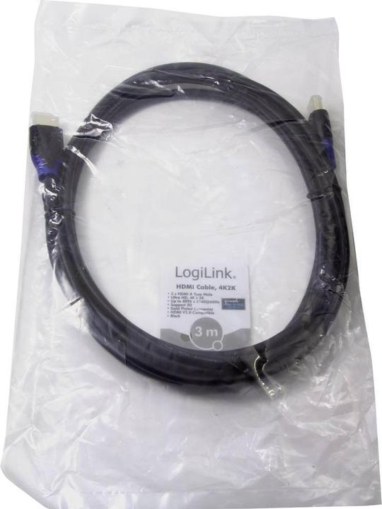 Image du produit LogiLink HDMI (Typ A) — HDMI (Typ A) (3 m, HDMI)
