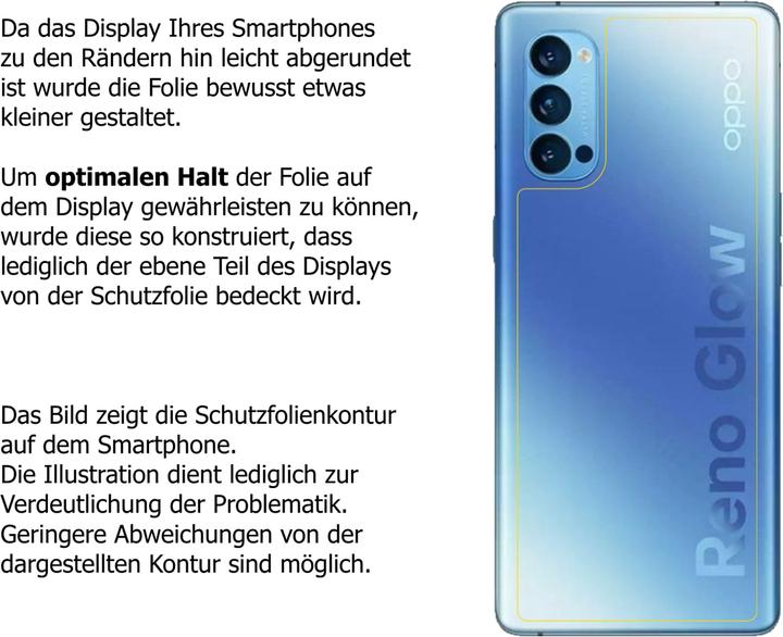 Produktbild Dipos Displayschutzfolie Antireflex (2 Stück, Oppo Reno 4 Pro)