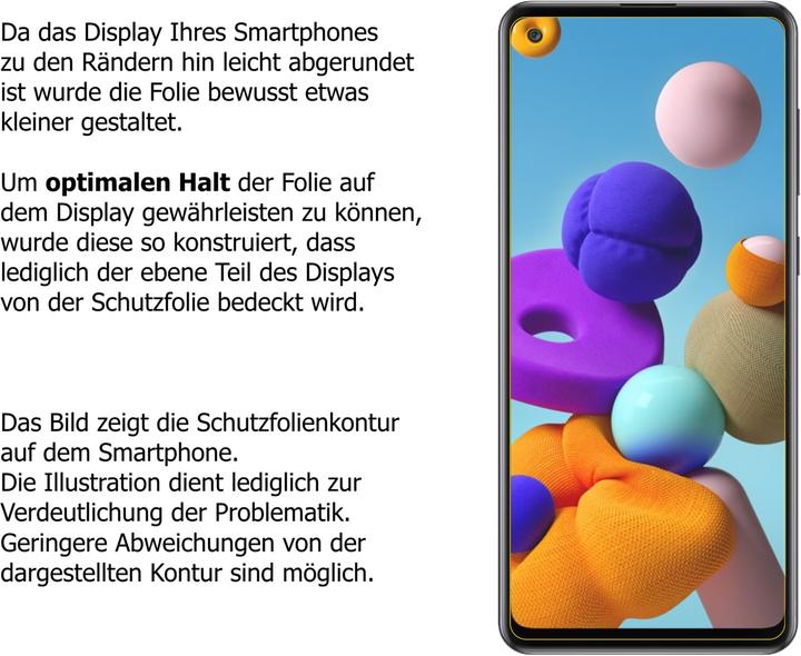 Produktbild Dipos Displayschutz Anti-Shock (2 Stück, Samsung Galaxy A21s)