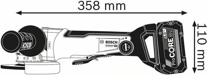 Actual product image Bosch Professional GWX 18V-10 SC Professional cordless angle grinder (125 mm)
