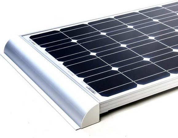 Immagine prodotto Autosolar Spoiler di contenimento dei moduli solari per camper alluminio argento (Materiale di montaggio del sistema solare)