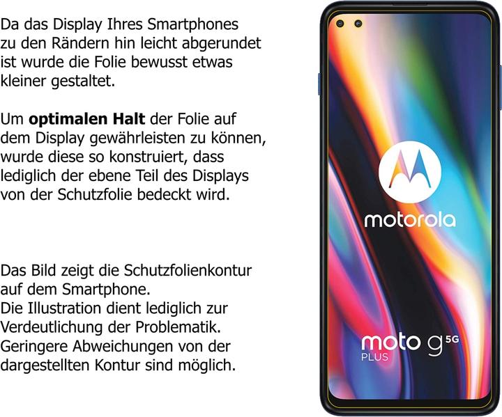 Image du produit Dipos Film de Protection d’écran Crystalclear (2 pièce(s), Motorola Moto G 5G Plus)