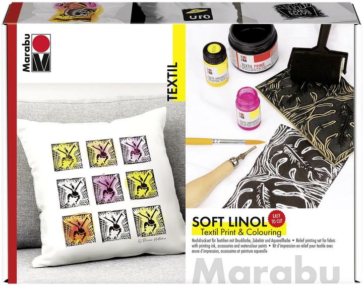 Produktbild Marabu Soft Linol Print & Colouring Set (Multicolor, 115 ml)
