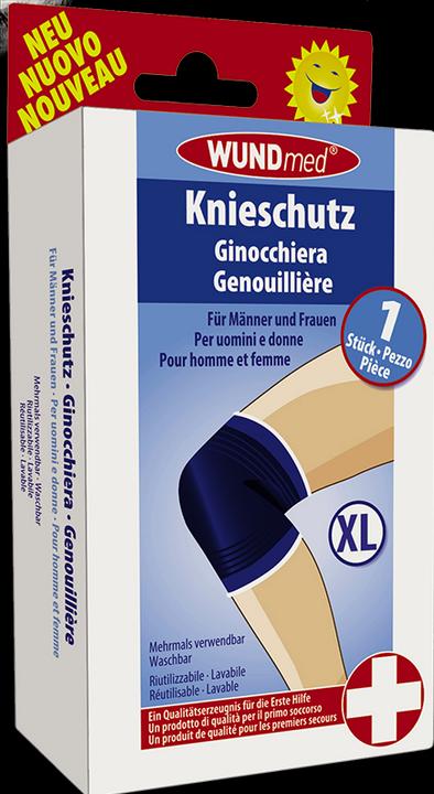 Produktbild Wundmed Elastische Sportbandage blau Kniestütze Grösse XL (XL)