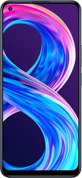 Actual product image realme 8 Pro (8GB) (128 GB, Infinite Black, 6.40", Dual SIM, 108 Mpx, 4G)