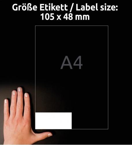 Actual product image Avery Universal labels 105 x 48 mm, 10 sheets