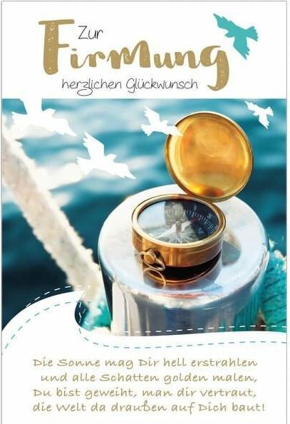 Produktbild Susy Card Firmungskarte "Kompass" (1 Stk.)