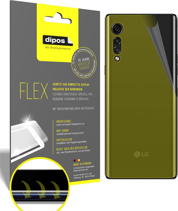 Image du produit Dipos Film de Protection d’écran Full-Cover 3D (2 pièce(s), LG Velvet)
