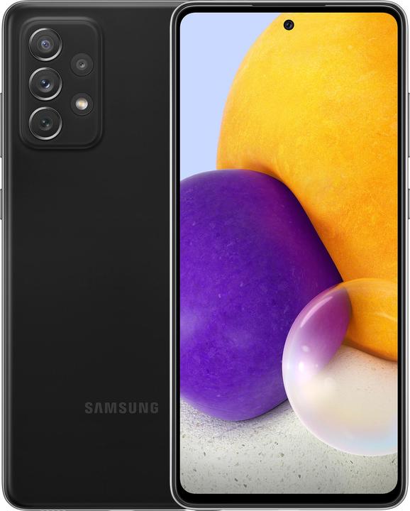 Samsung Galaxy A72 UE (128 Go, Noir, 6.70", Double SIM, 64 Mpx, 4G)