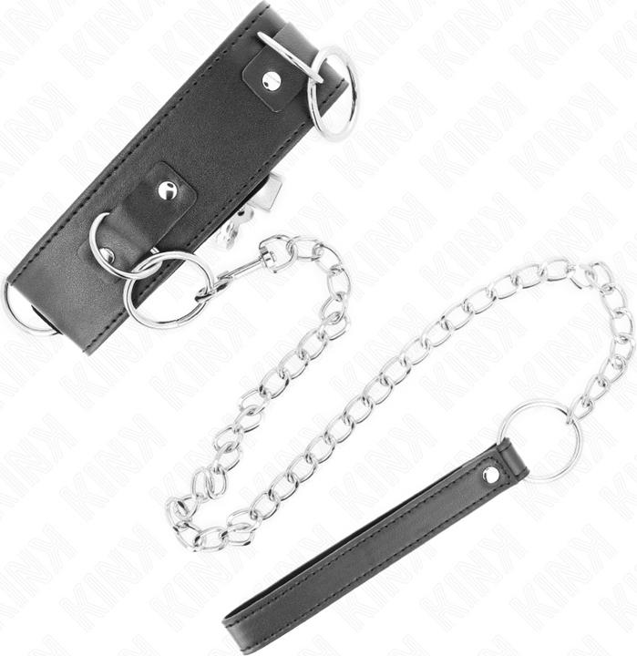 Immagine prodotto Kink COLLANA CON GUINZAGLIO 65 CM 3 ANELLI MODELLO 2 REGOLABILI 36-43 CM X 5 CM