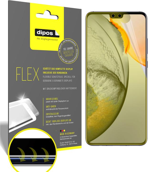 Produktbild Dipos Displayschutzfolie Full-Cover 3D (2 Stück, Vivo S7 5G)