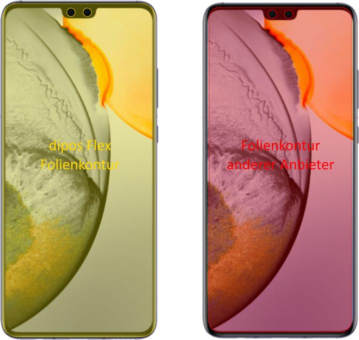 Produktbild Dipos Displayschutzfolie Full-Cover 3D (2 Stück, Vivo S7 5G)
