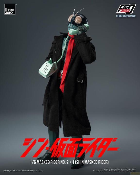 Actual product image ThreeZero Kamen Rider FigZero action figure 1/6 Masked Rider No.2+1 (Shin Masked Rider) 32 cm