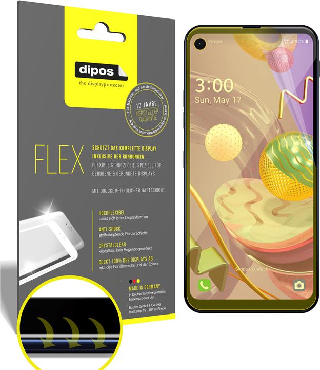 Actual product image Dipos Screen Protector Full-Cover 3D (2 Piece, LG Q70)