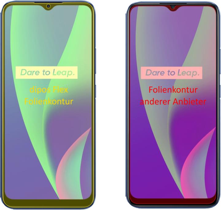 Produktbild Dipos Displayschutzfolie Full-Cover 3D (2 Stück, Realme C3)