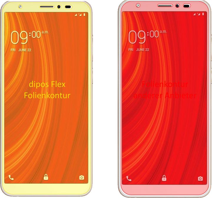 Actual product image Dipos Screen Protector Full-Cover 3D (3 Piece, Lava Z61)