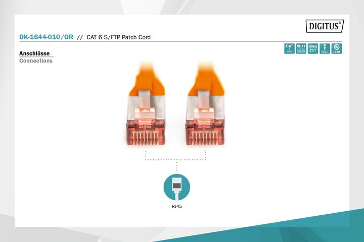 Actual product image Digitus Network cable (S/FTP, CAT6, 1 m)