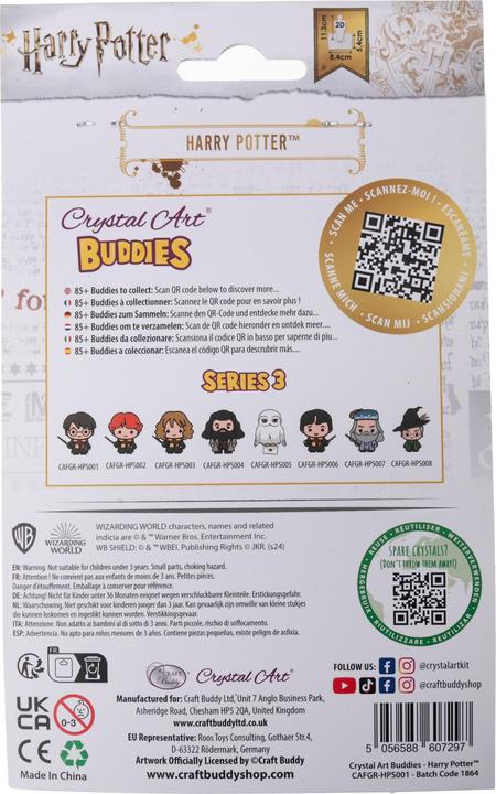Actual product image Craft Buddy Harry Potter, Crystal Art Buddy approx. 11x8cm