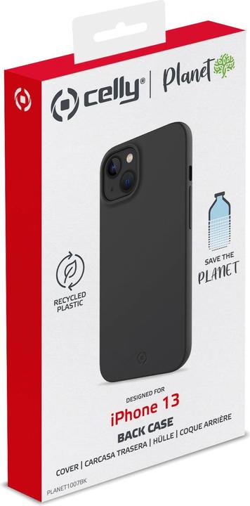 Image du produit Celly PLANET, Cover, Apple, iPhone 13, 15,5 cm (6.1 pouces), noir (Apple iPhone 13)