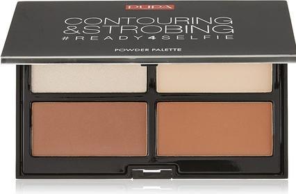 Pupa Milano Contouring & Strobing Palette Ready 4 Selfie Light Skin (#001 Light)