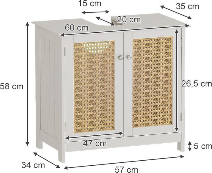 Produktbild Vicco Rosario (60 x 35 x 58 cm)
