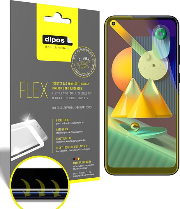 Produktbild Dipos Displayschutzfolie Full-Cover 3D (2 Stück, Samsung Galaxy M11)