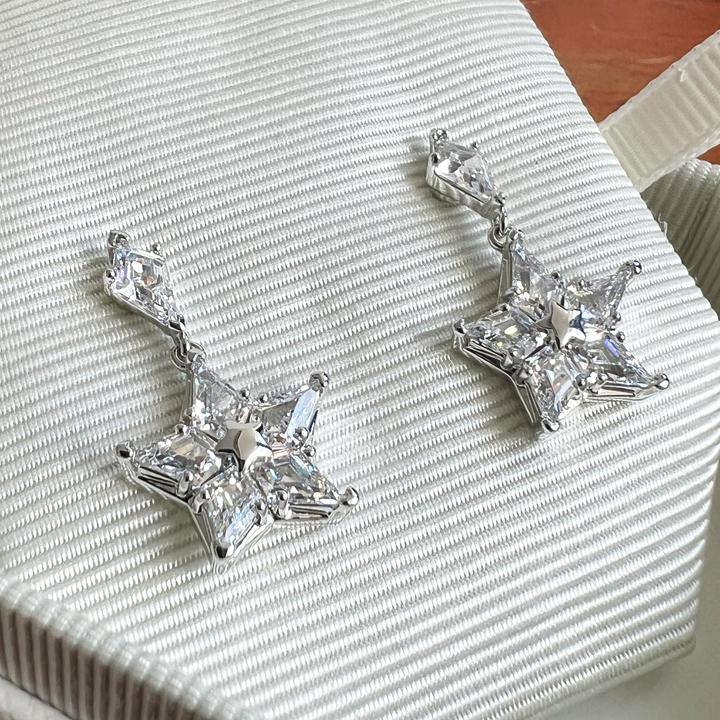 Produktbild Swarovski Stella Ohrringe - Silber (Metall rhodiniert)